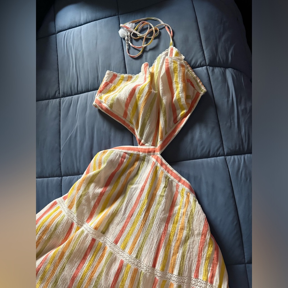 Haltered long dress